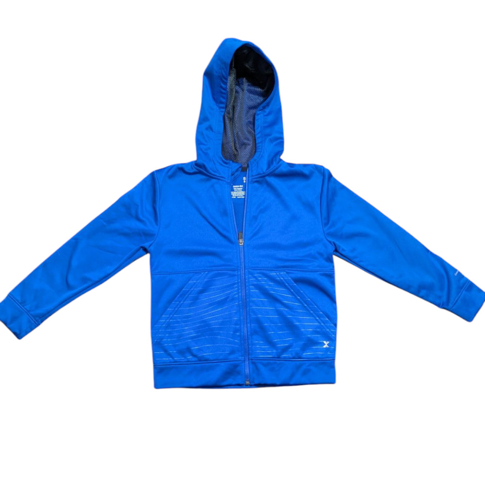 XERSION Kids Jacket - Size 8 Small - Blue Hooded -Great Condition Kids Clothing
